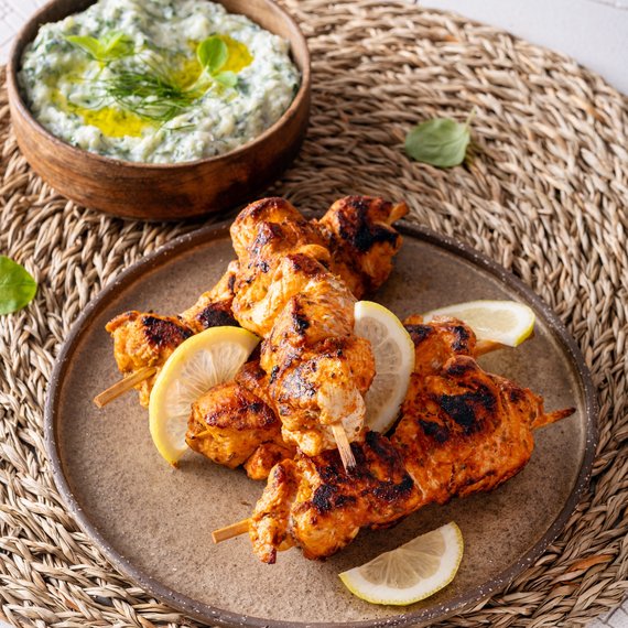 Řecké kuřecí souvlaki s tzatziki