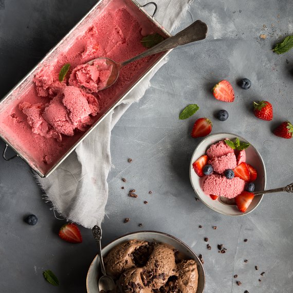 Erdbeer-Frozen-Joghurt