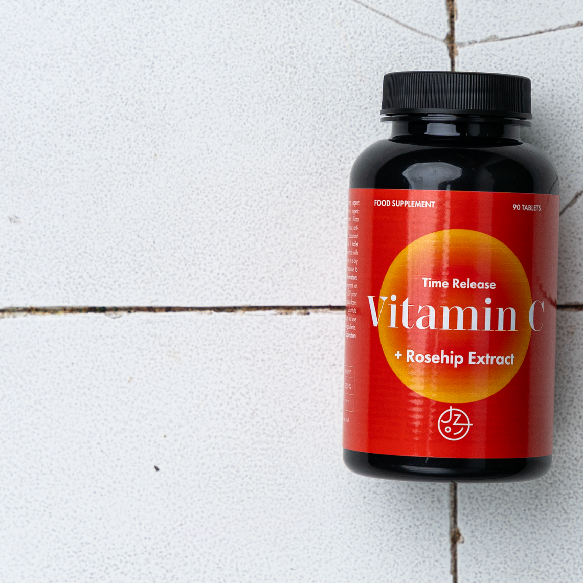 Vitamin C mit verzögerter Wirkstofffreisetzung und Hagebuttenextrakt – 90 Tabletten, vegan