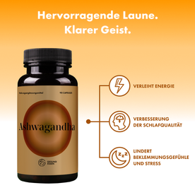 Ashwagandha – 180 Kapseln, vegan, hochdosiert