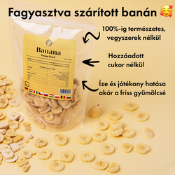 Fagyasztva szárított banán 🍌 (Liofilizált)