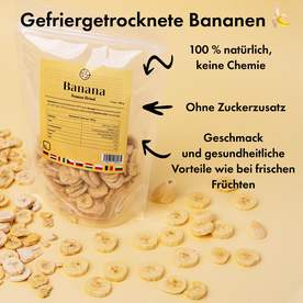 Gefriergetrocknete Bananen 🍌