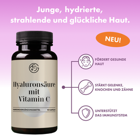 Hyaluronsäure mit Vitamin C – 90 Kapseln