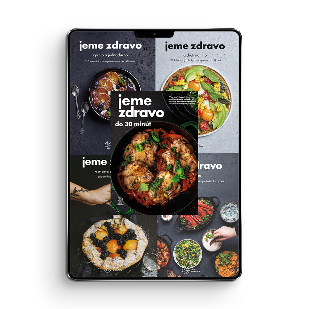 E-shop Jeme zdravo – kompletná sada piatich kuchárok (e-knihy, PDF)
