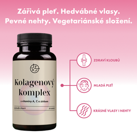 Kolagenový komplex s vitamíny A, C a zinkem (vegetariánský)