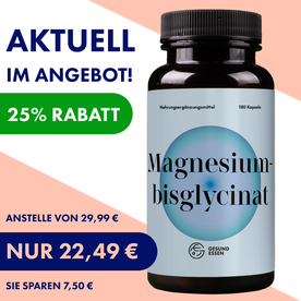 Magnesiumbisglycinat Premium: Chelatiertes Magnesium – 180 Kapseln, vegan, hochdosiert