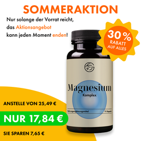 Magnesiumkomplex – 90 Kapseln, vegan, hochdosiert