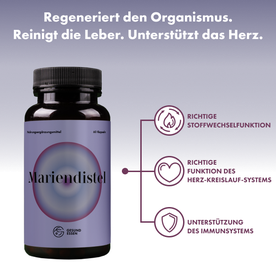 Mariendistel – 60 Kapseln, vegan