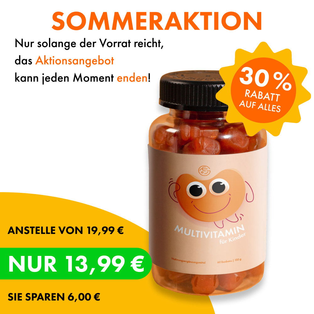 Multivitamin für Kinder – 60 Gummibärchen 🐻, vegan