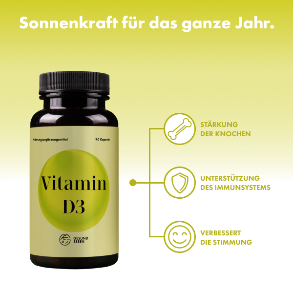 Vitamin D3 – 90 Kapseln
