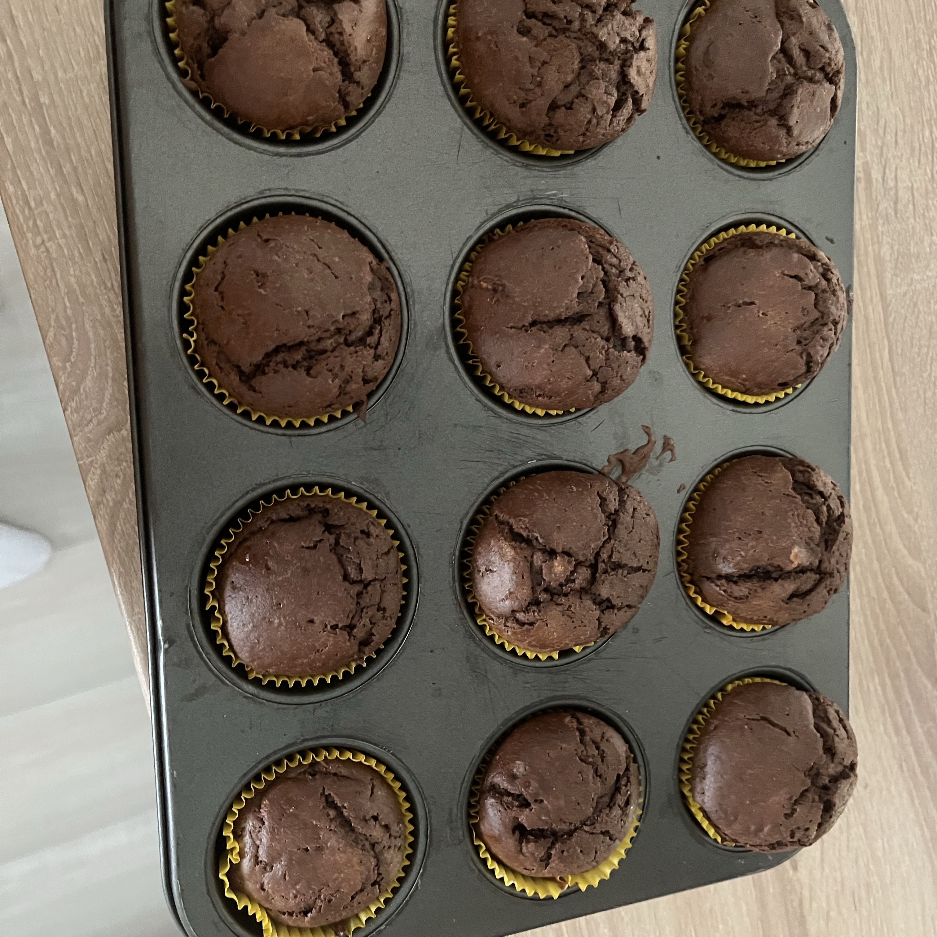 Schokoladenmuffins aus Quarkteig - schnelle, einfache und gesunde ...